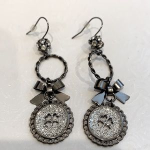 Betsy Johnson sparkly earrings
